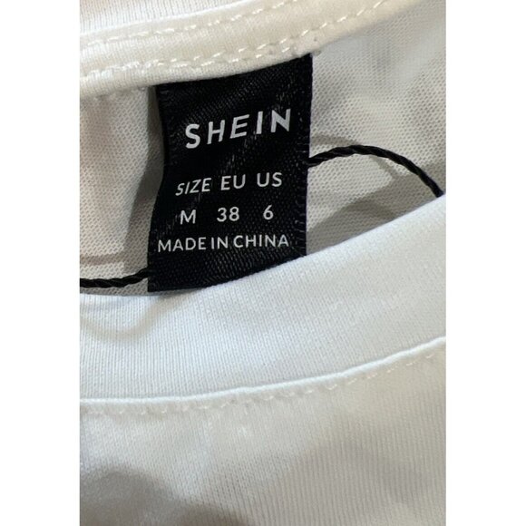 Shein ~ Sleeveless Crop Top ~ Size Medium ~ White - Picture 3 of 4